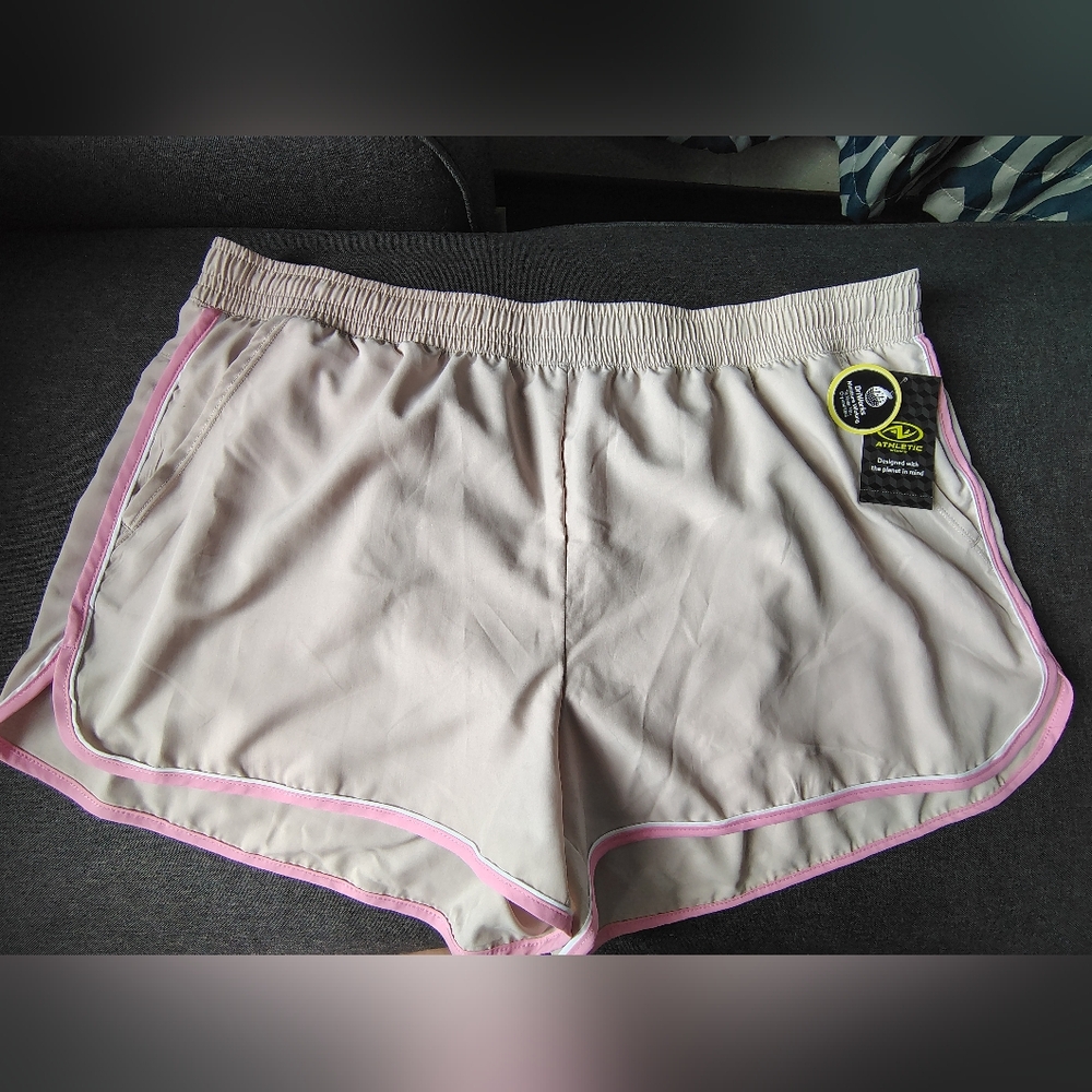 Athletic Works Curved Hem Lined Running Shorts